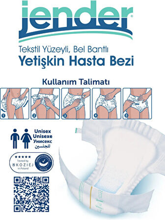 JENDER BELBANTLI HASTA BEZİ SMALL KÜÇÜK BOY 30 LU