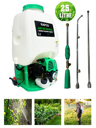 Germany Style Rapco 25 Litre Sırt Tipi Benzinli İlaçlama Sisleme Makinesi