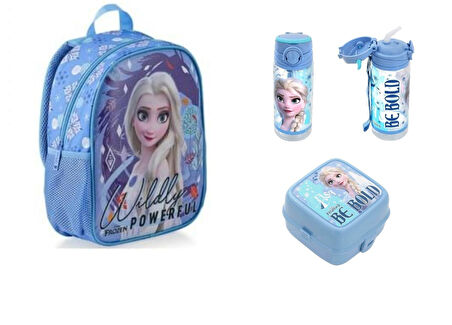 Frozen Anaokul Çantası  ,Beslenme Kabı ve Su Matarası