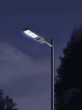Huzur Elektrik Solar Led Sokak Armatürü 200w Ip65 Beyaz Işık 