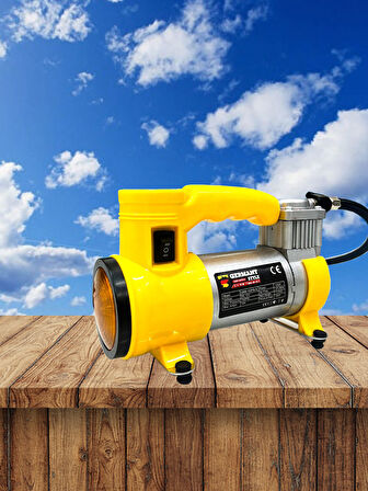 Germany Style NewPRO 12 V Araba Oto Araç Lasti k Şişirme Pompası 150 Psi Metal Gövde  Kompresör