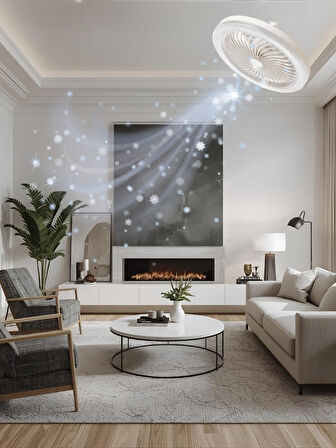 Hzr Fanlı Uzaktan Kumandalı Led Ampul E27 40w