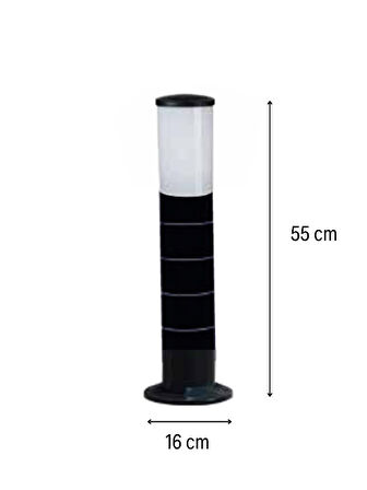 Huzur Elektrik Bollard Direk 55cm Aydınlatma Armatürü 13438