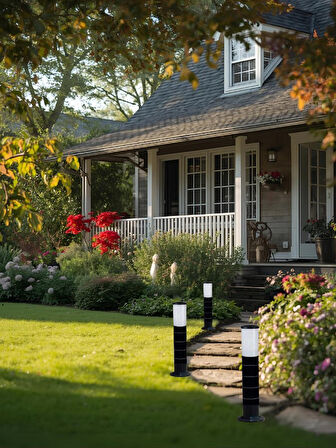 Huzur Elektrik Bollard Direk 55cm Aydınlatma Armatürü 13438