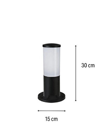 Huzur Elektrik Bollard Direk 30cm Aydınlatma Armatürü 13400