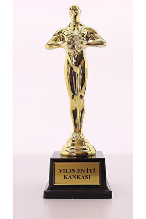 Kankan İçin Özel Anlamlı Yılın En İyi Kankası Oscarı Ödülü Biblo Hediye Büyük Boy