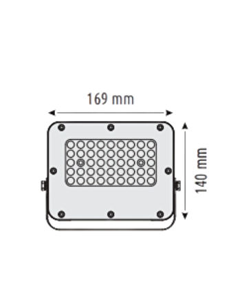 Huzur Elektrik  30w Ip65 Yeşil Işık Bahçe Aydınlatma Led Projektör 3851