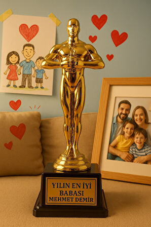 Sevgiliye Eşe En İyi Babaya Sevdiklerinize Hediye İsime Kişiye Özel Ödül Biblo Yılın En İyi Babası