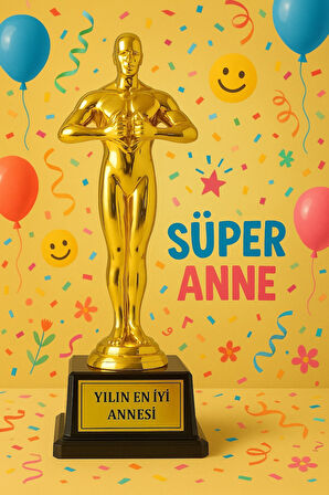 Dekoratif Hediye Sevgiliye Eşe En İyi Anneye Sevdiklerinize Yılın En İyi Annesi Biblosu Ödül Kupası