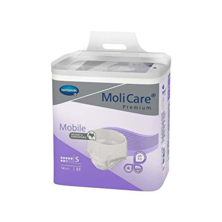 MOLİCARE 8 DAMLA KÜLOT BEZ KÜÇÜK BOY SMALL 14 LÜ*4 PAKET
