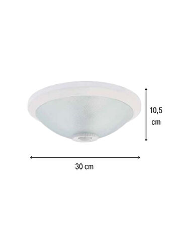 Pelsan Sensörlü Acil Aydınlatma Kitli Cam 8w 6500K Beyaz Işık 300x105 Led Armatür 104369