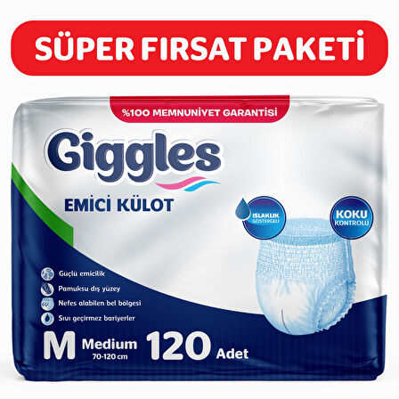 GİGGLES KÜLOTLU HASTA BEZİ MEDIUM 90 ADET