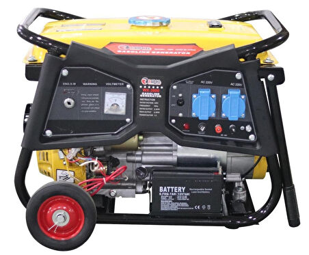 RAPCO WX-6500E BENZİNLİ MARŞLI 4 KW JENERATÖR BAKIR SARGILI