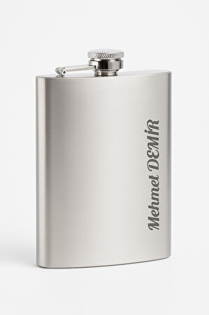 Unutulmaz Anlar İçin Anıları Taşıyın İsime Kişiye Özel Lazer İşlemeli Paslanmaz Çelik Cep Matarası