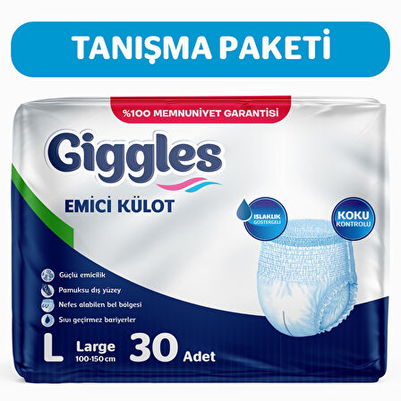 GİGGLES KÜLOTLU HASTA BEZİ LARGE 90 ADET