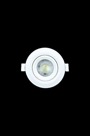 Helios Opto 5W Plastik Beyaz Kasa Yuvarlak Spot 3000K Günışığı HS 1209