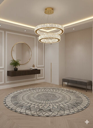 GN GEN AYDINLATMA Plaket Kristal Taş Işlemeli Gold Paslanmaz Ledli 30-40 cm 