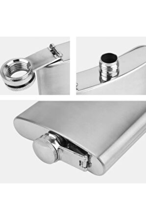 Sevgiliye Eşe Özel Anlamlı Unutulmaz Vip Hediye Cep Matarası 9 Oz Paslanmaz Çelik Matara Gri 266 Ml