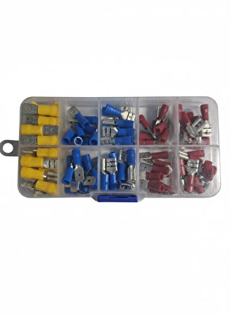 Huzur Elektrik 100 Parça Faston Kablo Ucu Seti