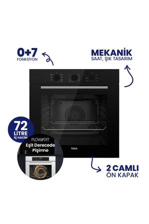 QBL62CS - SS205 -D086SA 60 Cm Siyah Cam Silentart Turbolu Ankastre Set -Yeni 2026
