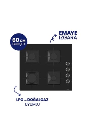 QBL62CS - SS205 -D086SA 60 Cm Siyah Cam Silentart Turbolu Ankastre Set -Yeni 2026