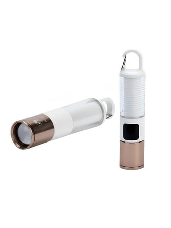Huzur Elektrik Çok Amaçlı Kamp Feneri USB Şarjlı Çift Işık Kaynaklı Güç Ekranlı LED Aydınlatma