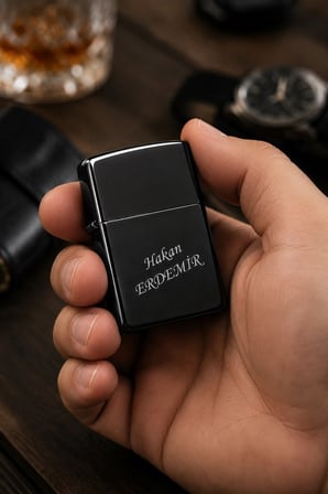 İsime Kişiye Özel İsim Yazılı Metal Benzinli Çakmak Premium Hediye Dolu Gönderim