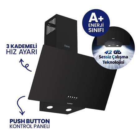 Siyah 2'li Silentart Ankastre Set SS205+D086-SA
