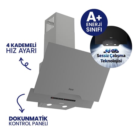 Gri 2'li Silentart Ankastre Set SS208+D065-SA