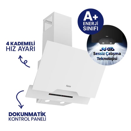 Fryart Hava Fritözlü Silentart Beyaz Ankastre Set  QEP63CB+SS206+D064-SA