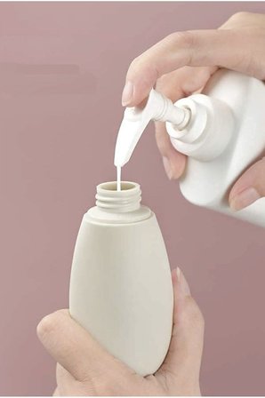 6 Adet Boş Krem Şişesi 60 ML Çantalı Seyahat Tipi Şişe Seti Doldurulabilir Çantalı Plastik Şişe