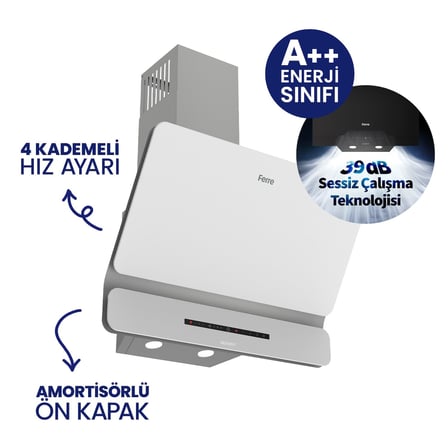 Ferre Pizzart & Fryart Beyaz Ankastre Set QEP65CB+NT026-WFA+D081-SA - Özel Woklu Tasarım