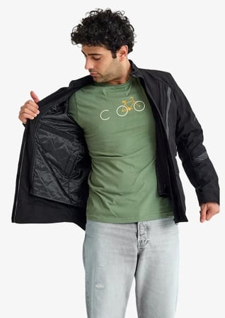 SCUDO ALASKA CORDURA SIYAH KISLIK ERKEK MOTOSIKLET CEKETI