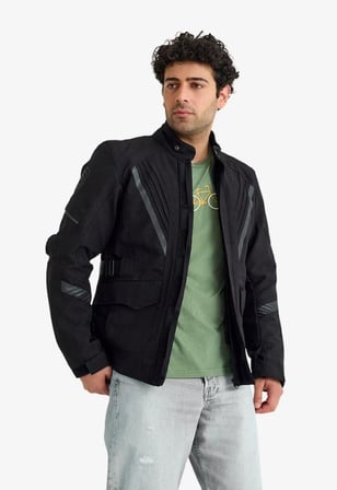 SCUDO ALASKA CORDURA SIYAH KISLIK ERKEK MOTOSIKLET CEKETI