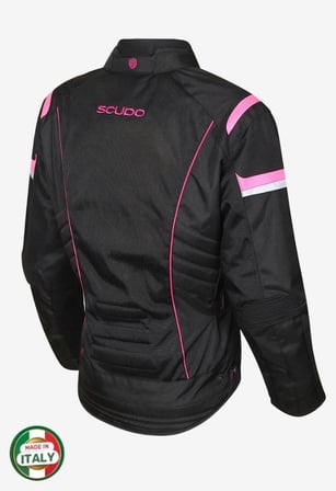 SCUDO LISBON PEMBE KADIN MOTOSIKLET CEKETI