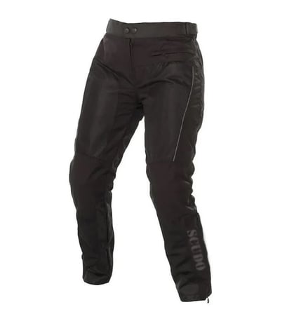 SCUDO MILANO SIYAH KISLIK MOTOSIKLET PANTOLONU