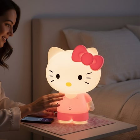 Hello Kitty LED Gece Lambası ve Peri Kızı Melek Kar Küresi