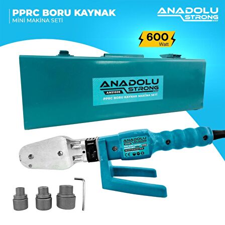 Anadolustrong ANS1026 PPRC Boru Kaynak Mini Makina Seti (3Metre,Eldiven ve Falçata  Hediye)