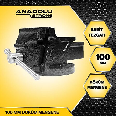 100mm 4" Dövme Çelik Sabit Tezgah Masa Mengenesi