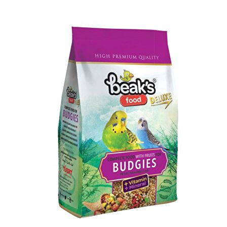 Beaks Food Delu x e Meyveli 400 Gr Muhabbet Kuşu Yemi 