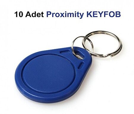 Proximity Anahtarlık KeyFob Göster Geç Kart 10 lu paket