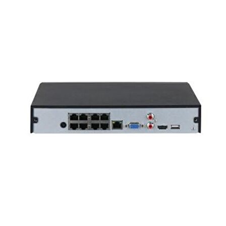 Dahua NVR2108HS-8P-T 8 Kanal 8 Port PoE ( Tak-Çalıştır ) 1 Sata H.265+ NVR Kayıt Cihazı