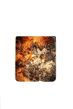 Dekoratif Figürlü Doğal Taş Banyo Gider Kapağı Süsü Tekli 10x10 Cm Model 121