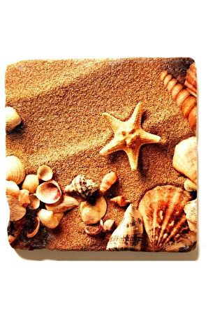 Dekoratif Figürlü Doğal Taş Banyo Gider Kapağı Süsü Tekli 10x10 Cm Model 117