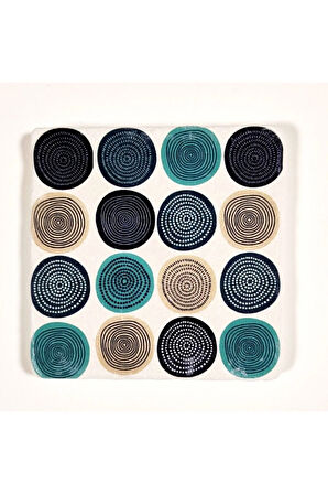 Dekoratif Figürlü Doğal Taş Banyo Gider Kapağı Süsü Tekli 10x10 Cm Model 99