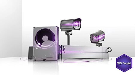 WD DV Purple 3.5 inç 1 TB 5400 RPM Sata 3.0 Harddisk 