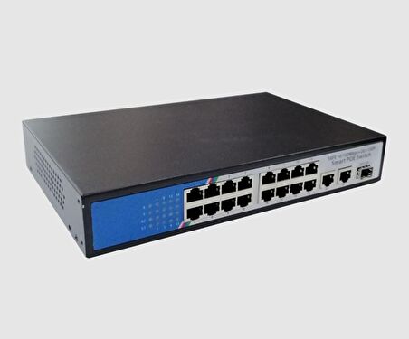 S16M2 16 Port Poe + 2 Port Uplink + 1 Port SFP Poe Switch