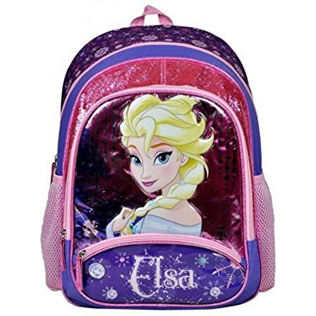 Disney Frozen Elsa Simli Üç Bölmeli İlkokul Çantası 4 PARÇA SET