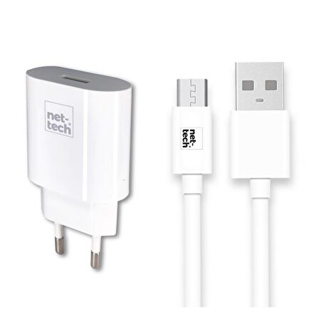 Nettech NT-HCH01 Micro USB Hızlı Şarj Aleti Beyaz