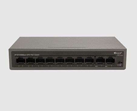 VGuard VG-SW1008P-60 8 Port PoE 2 Port Uplink Yönetilemeyen PoE Switch